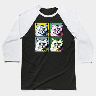 Burmilla Pop Art - Cat Lovers Baseball T-Shirt